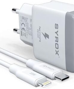 Syrox PD18L Tip-C Girişli 18 W 3.0 Amper PD Ev Şarj Cihazı, iPhone Uyumlu