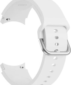 Samsung Galaxy Watch 5 40mm Kordon Solid Silicone Band Beyaz