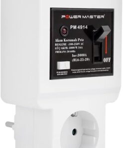 VOLT 16 AMPER TEKLİ AKIM KORUMALI SİGORTALI PRİZ