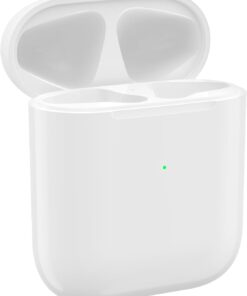 AirPods 1/2 Nesil için Kablosuz Şarj Kılıfı, Air Pods ile Uyumlu 2. Şarj Kutusu Değiştirme, Destek Eşleştirme ve Senkronizasyon, Kulaklıksız (Beyaz)
