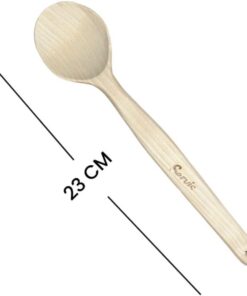Ahşap Servis Yazılı Kaşık, Tahta Kaşık 23 Cm