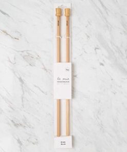 Mia Whitewood El Yapımı Ahşap Örgü Şişi 8.0 mm (US 11) 36 cm (14.1 inch)