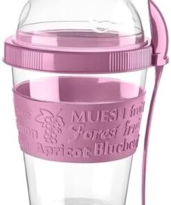 Go Hazneli Yoğurt Kabı 600 ML (Pembe)