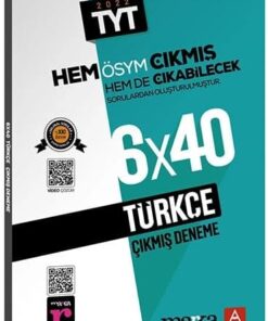 Türkçe ÖSYM Çıkmış ve Çıkabilecek Sorulardan Oluşturulmuş 6 Deneme Sınavı Tamamı Video Çözümlü