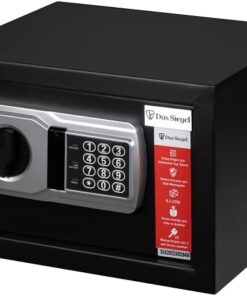 Siegel Çelik Elektronik Şifreli Ve 2 Anahtarlı Para Değerli Eşya Ofis Ev Otel Kasası 20DSAB