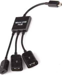 DK AC USB2MICRO2 Micro Usb Tablet ve Akıllı Telefon 2xUSB Dönüştürücü OTG Kablo