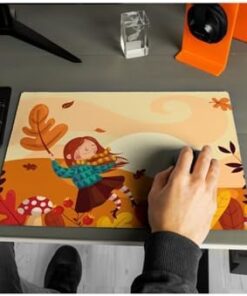 Arkadaşa Hediye Sonbahar Tasarımlı 40X30 Mousepad - Mouse Pad - Fare Altlığı - Mouse Pad