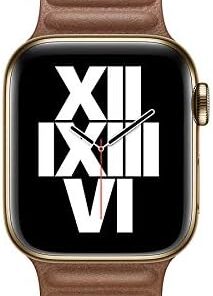 ​​​Apple İle Uyumlu Watch 44mm KRD-34 Deri Kordon Kahverengi