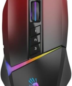 W60 Max 10.000 CPI 10 Tuş Optik RGB UC3&4 Aktif Kablolu Kırmızı Gaming (Oyuncu) Mouse