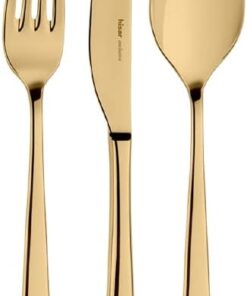 Side Titanyum Gold 18 Parça Çelik Çatal Kaşık Bıçak Seti