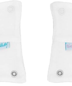 2'li Bebek Body Zıbın Uzatma Aparatı Çıtçıtlı Ekru 100% Pamuk 12cm