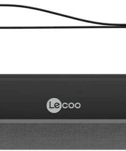 DS101 Kablolu 6W RGB Aydınlatmalı TV Soundbar Hoparlör - 80dB 585gr 4D Yüksek Çözünürlüklü Akustik Çift Üniteli Güçlü Ses Kalitesi TV Kompakt Kolay Kontröl Panelli Hoparlör Siyah