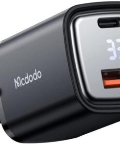 CH-1701 Dijital Ekran USB Typec Girişli Hızlı Şarj Adaptörü, 33W
