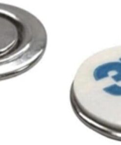 Yapışkanlı Rozet Mıknatısı Yuvarlak Yaka kartı mıknatısı İsimlik mıknatısı - 17mm çap - 5 set