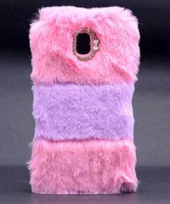 Galaxy J5 Pro Uyumlu Tüylü Yumuşak Pelus Kılıf (Pembe)