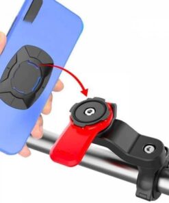 Polham Motosiklet, Bisiklet, Scooter İçin Gidon Telefon Tutucu, Güvenlik Kilitli Telefon Tutucu
