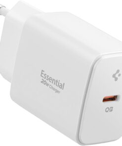 20W USB-C Mini Hızlı Şarj Aleti/Şarj Isısını Düşürür GaN Destekli Akım Korumalı Güç Adaptörü iPhone & Android & iPad Type-C EE201 White - ACH08701