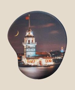 SHOP Türkiye Serisi - Kız Kulesi Gece Baskılı Bilek Destekli Mouse Pad