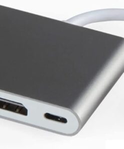 Type-c 3in1 Hdmi 4K Usb 3.0 Görüntü Veri Aktarımı Sağlar Usb Adaptör Notebook ve Macbook ile Uyumlu TC-23