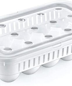 Home MTF.04275.00 15 Bölmeli Plastik Kapaklı Yumurta Saklama Kutusu Düzenleyici Yumurta Saklama Kabı, Standart, Medium