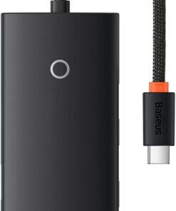 Lite 4in1 Multifonksiyonel Type-C Hub Dock Station Siyah