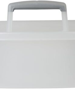 Cleaning Storage Caddy with Handle for 4 galon dikdörtgen kova, şeffaf/gümüş kova, renksiz, yarı saydam