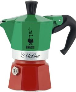 - Moka Express Italia: 1 Cup Ocak Üstü Espresso Pişirici - 40ml - Karma Renk - Alüminyum Gövde - Patentli Güvenlik Valfi - Tüm Ocak Türleri İçin Uygundur (İndüksiyon Hariç)
