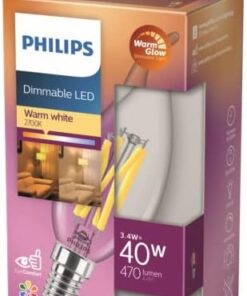 Lighting 871951432437400 LED EEK D (A - G) E14 mum şeklinde 3.4W = 40W sıcak beyaz (Ø x U) 35mm
