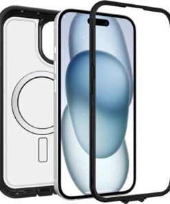 Defender Xt Iphone 15 / Iphone 14 / Iphone 13 Için Kılıf, Magsafe Özellikli, Darbeye Dayanıklı, Ultra Sağlam, Koruyucu Kılıf, 5X Askeri Standartlara Göre Test Edilmiştir, Şeffaf/Siyah