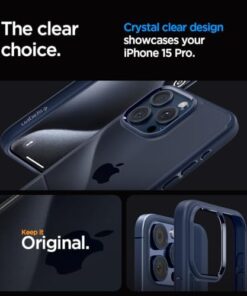 iPhone 15 Pro Kılıf Ultra Hybrid Navy Blue - ACS06711