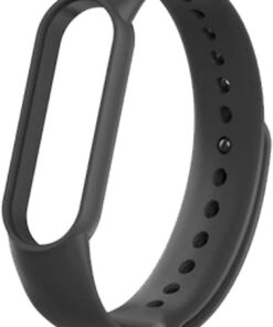 Xiaomi Mi Band ile uyumlu 3/4/ 5/6 ile uyumlu Saat Kayışı Xiaomi Mi Band 3 4 5 6 İle Uyumlu Kaliteli Termoplastik Kordon Siyah