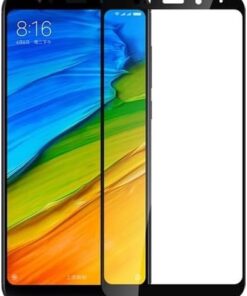 Xiaomi Redmi 5 Uyumlu Full Kaplayan Temperli 5D Ekran Koruyucu Cam (Siyah)