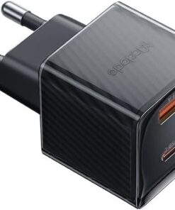 CH-4151 33W GaN PD 1xType-C 1xUSB Girişli Hızlı Şarj Cih-Siyah