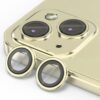 Trend iPhone 15 / iPhone 15 Plus Kamera Camı Lens Koruyucu Halka Set - Light Yellow