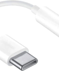 Type-c (USB C) to 3.5mm Aux Dönüştürücü Adaptör Kulaklık Dönüştürücü Beyaz