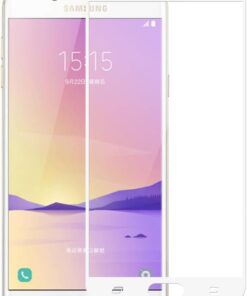Samsung Galaxy J5 Pro Uyumlu Full Kaplayan Temperli 5D Ekran Koruyucu Cam (Beyaz)