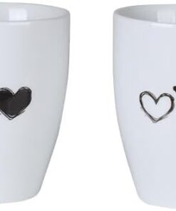 Porselen Pretty 2 Parça Mug Bardak