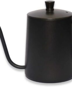 Ev Baristası Kahve Gooseneck Kettle - Çelik Kahve Demleme Dripper Kettle - Paslanmaz Çelik - 600 ml