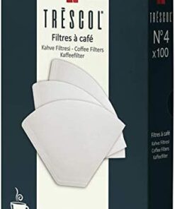 Kahve Filtresi, Beyaz Kağıt, 4 Numara, Büyük Boy, 100'lü Paket