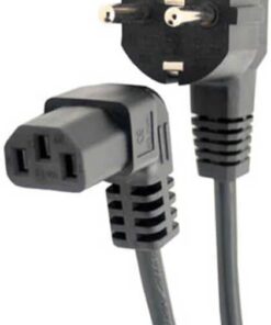 Power Kablo - 90 Derece L Uç - Dik Açılı - Standart Power Kablosu - 1.8 mt