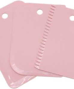 Home 3'lü Hamur Kesici,Pasta Düzeltici,Hamur Porsiyonlayıcı,Hamur Kesmek Ve Dekorasyonu İçin Plastik 3lü Set