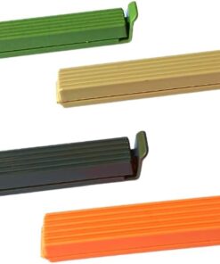 8'li Çok Renkli Pratik Poşet Klipsi, Paket, Ambalaj, Torba, Çanta Kapatıcı Plastik Kilidi, Mandalı (Karışık)