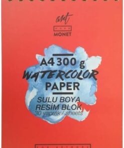 Monet Sulu Boya Resim Blok A4 30 Yaprak 300 gr