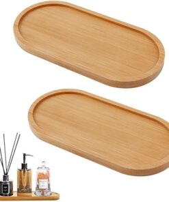 - HİGH-TECH 1 AdetOval Ahşap Tepsi, Küçük Tepsi Küçük Oval Altlık, Mini Tepsi Bambu Oval, Ahşap Tepsi Dekorasyon Küçük, Ekmek, Tatlı, Bisküvi, Çay, Kek, Kahve için Küçük Tepsi 28x13x1,5 cm