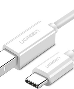 Type-C USB B Yazıcı Kablosu, 1.5 Metre, Beyaz