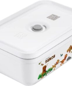 Fresh & Save vakumlu yemek kutusu, dinozor çantası, gıda ve sandviçler için, çok renkli, tek renkli