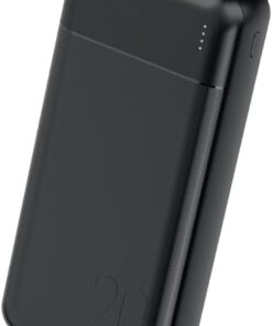 20000 mAh 2x USB Çıkış, 1x Micro USB Giriş, 1x TYPE-C Giriş, 2.4A Powerbank Taşınabilir Şarj Cihazı, PW-105 (SİYAH)