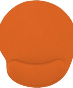 DEER Siyah Bilek Destekli Mouse Pad,Ergonomik Kaymaz Taban,Oyun ve Ofis için Fare Altlığı,Suya Dayanıklı (Turuncu)