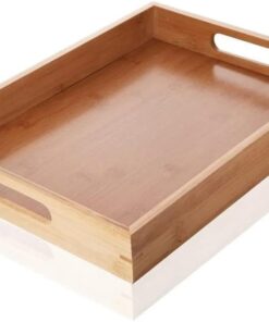 Bambu Dikdörtgen Sunum Tepsi 35x25x6 cm, Bambu Sofra Tepsisi, Bambu Çay Tesisi, Bambu Tepsi, Bambu Sunum Tepsi