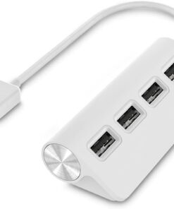USB Hub, 4 Ports, USB 2.0, 480 Mbit/s, beyaz